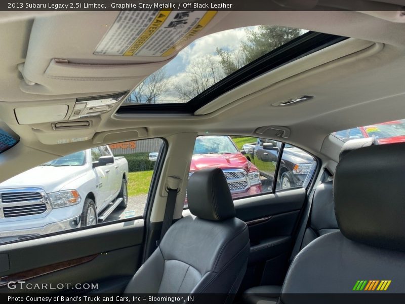 Graphite Gray Metallic / Off Black Leather 2013 Subaru Legacy 2.5i Limited