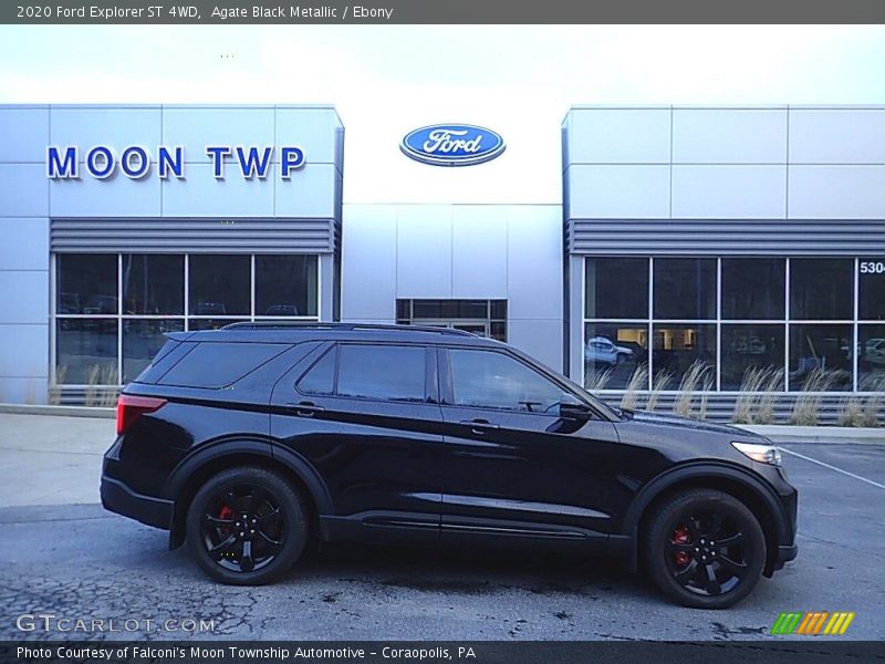 Agate Black Metallic / Ebony 2020 Ford Explorer ST 4WD