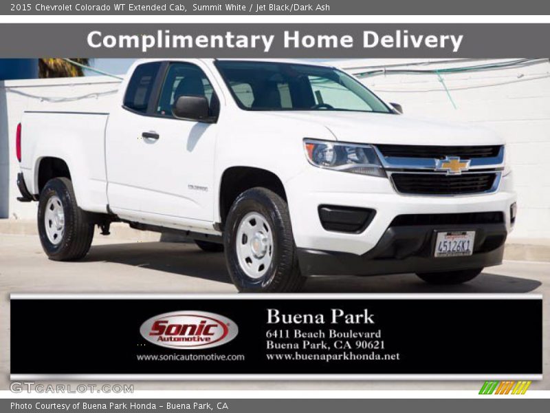 Summit White / Jet Black/Dark Ash 2015 Chevrolet Colorado WT Extended Cab