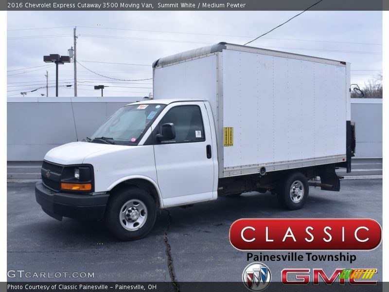 Summit White / Medium Pewter 2016 Chevrolet Express Cutaway 3500 Moving Van