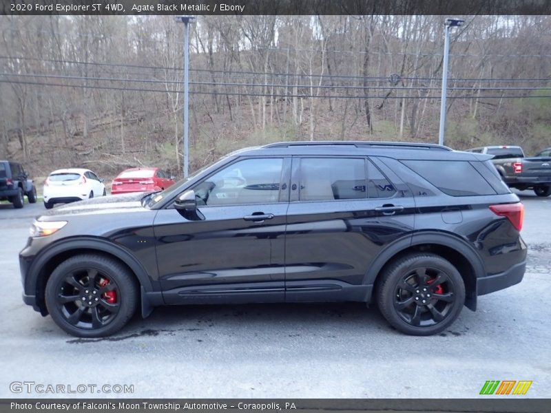 Agate Black Metallic / Ebony 2020 Ford Explorer ST 4WD