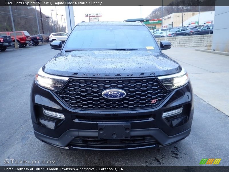 Agate Black Metallic / Ebony 2020 Ford Explorer ST 4WD