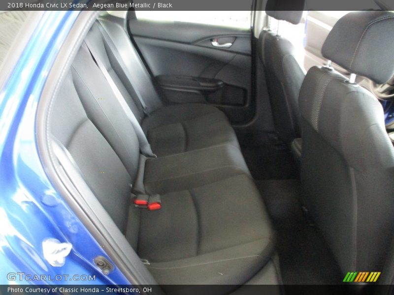 Aegean Blue Metallic / Black 2018 Honda Civic LX Sedan