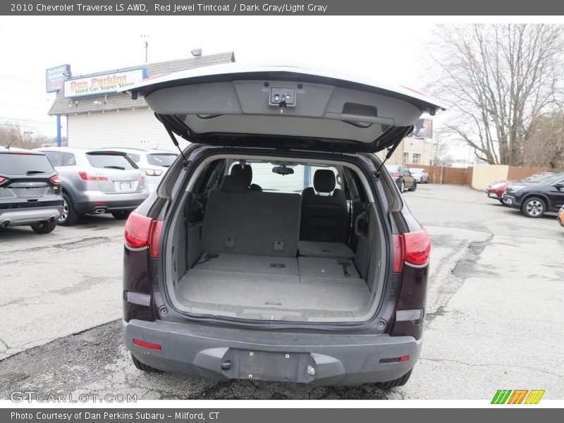 Red Jewel Tintcoat / Dark Gray/Light Gray 2010 Chevrolet Traverse LS AWD
