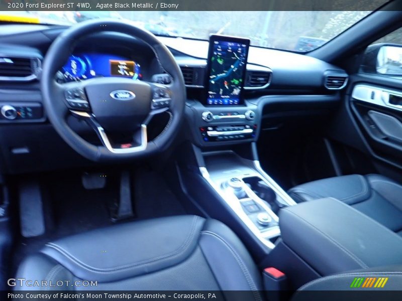 Agate Black Metallic / Ebony 2020 Ford Explorer ST 4WD