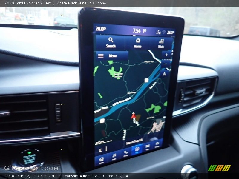 Agate Black Metallic / Ebony 2020 Ford Explorer ST 4WD
