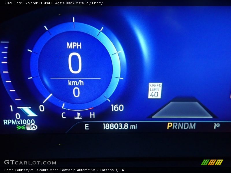 Agate Black Metallic / Ebony 2020 Ford Explorer ST 4WD