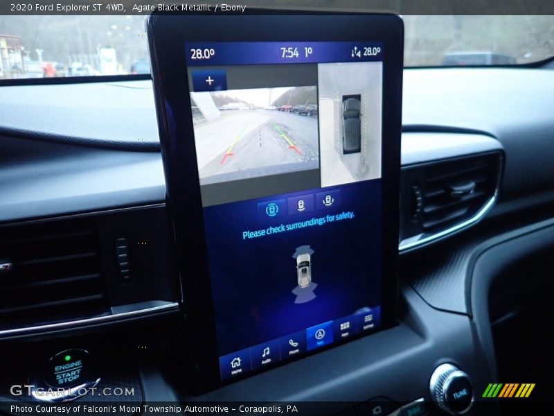 Agate Black Metallic / Ebony 2020 Ford Explorer ST 4WD