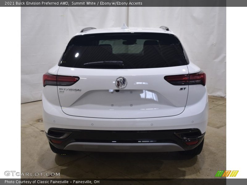 Summit White / Ebony w/Ebony Accents 2021 Buick Envision Preferred AWD