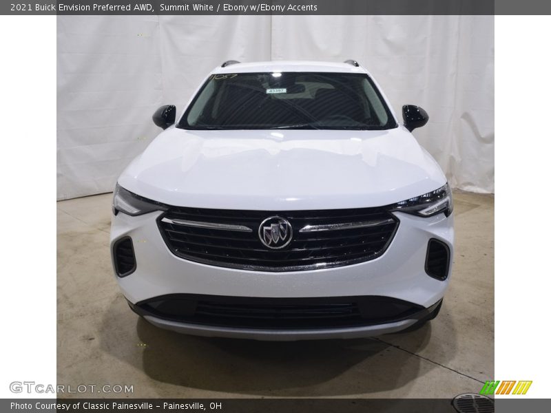Summit White / Ebony w/Ebony Accents 2021 Buick Envision Preferred AWD