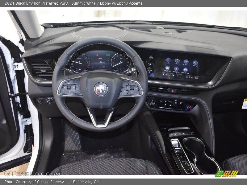 Summit White / Ebony w/Ebony Accents 2021 Buick Envision Preferred AWD