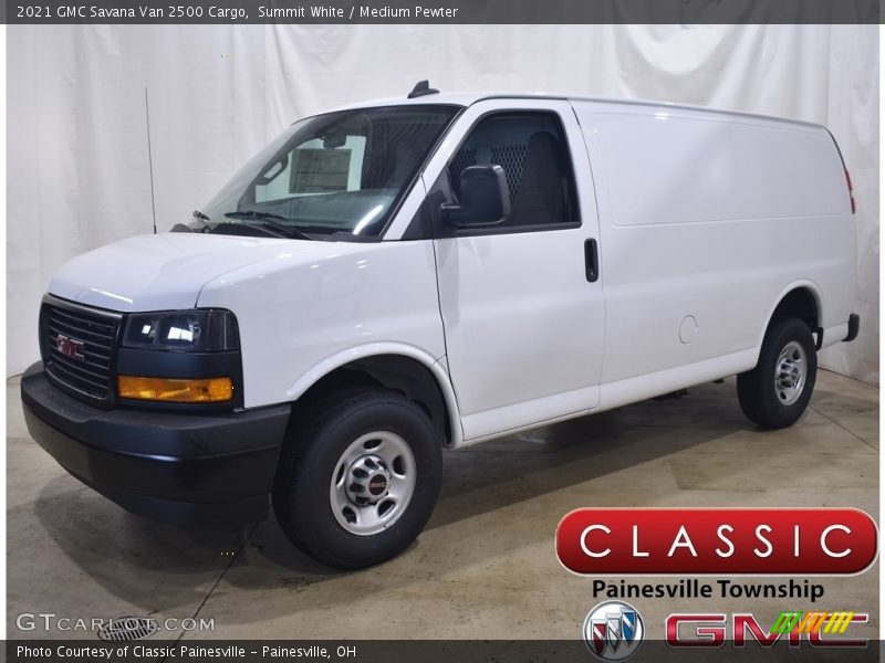 Summit White / Medium Pewter 2021 GMC Savana Van 2500 Cargo