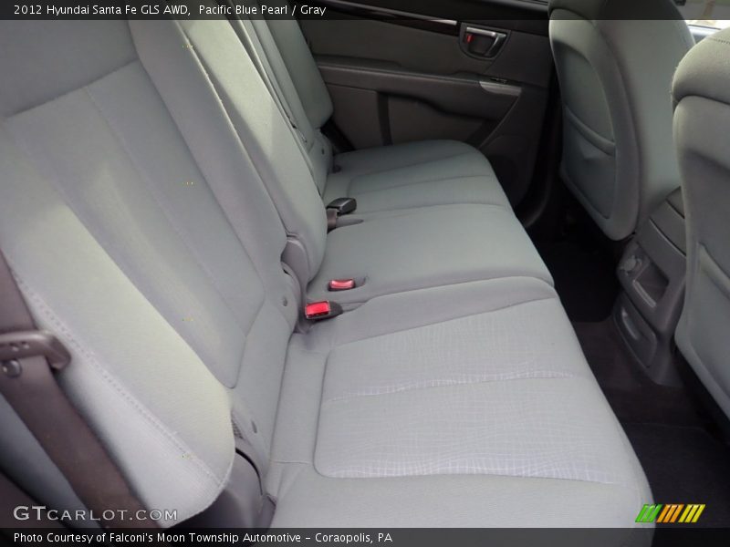 Pacific Blue Pearl / Gray 2012 Hyundai Santa Fe GLS AWD