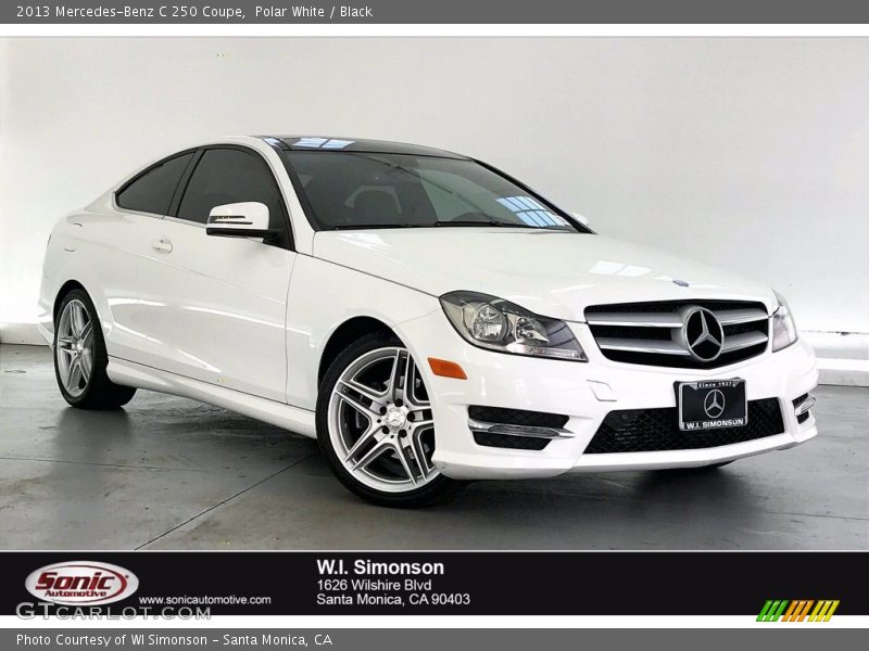 Polar White / Black 2013 Mercedes-Benz C 250 Coupe