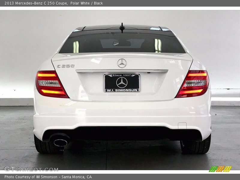 Polar White / Black 2013 Mercedes-Benz C 250 Coupe