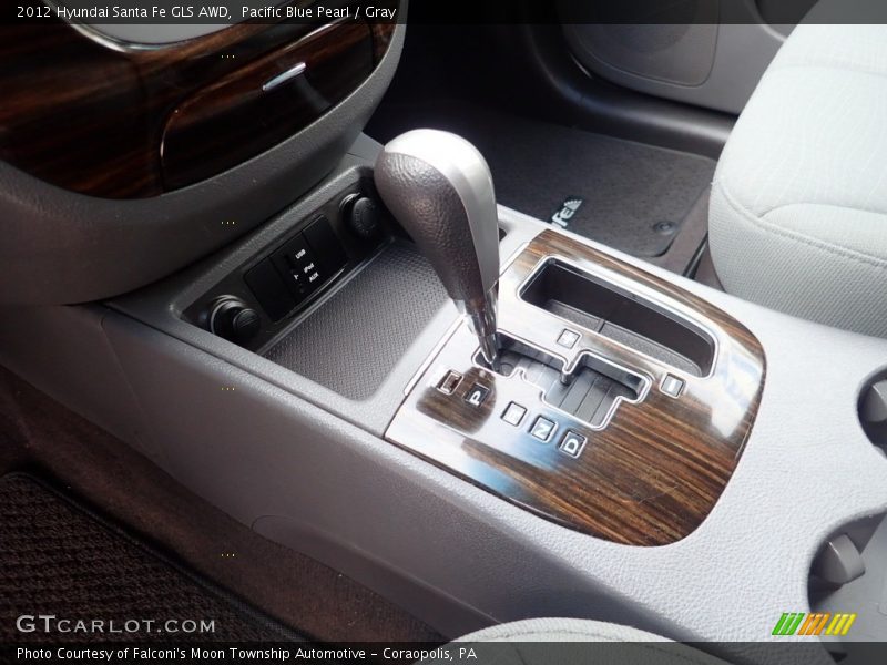 Pacific Blue Pearl / Gray 2012 Hyundai Santa Fe GLS AWD