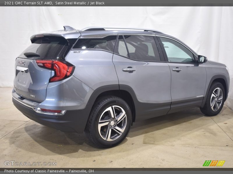 Satin Steel Metallic / Jet Black 2021 GMC Terrain SLT AWD