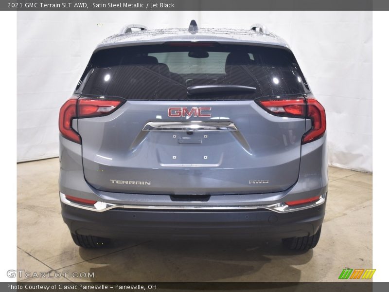 Satin Steel Metallic / Jet Black 2021 GMC Terrain SLT AWD