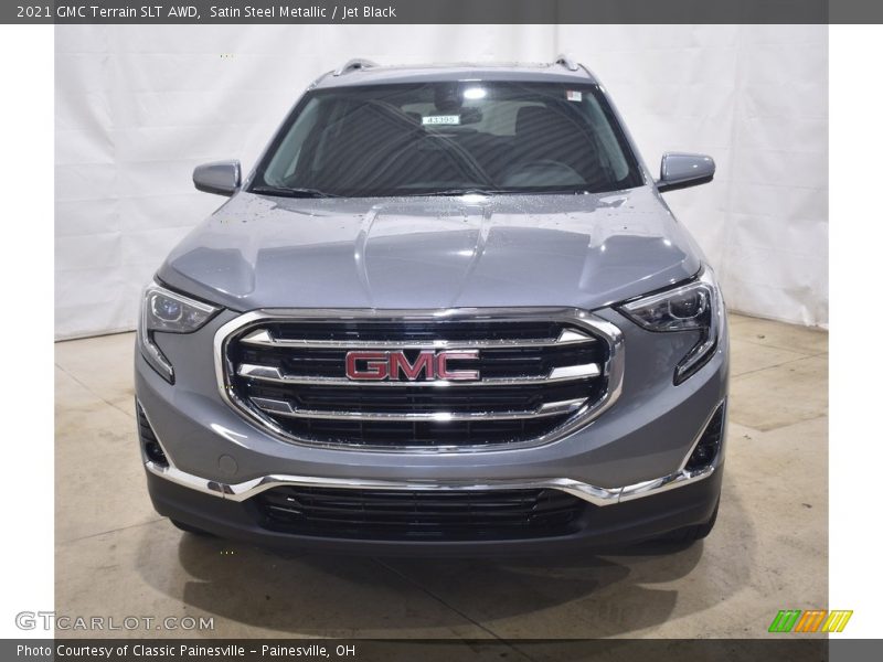 Satin Steel Metallic / Jet Black 2021 GMC Terrain SLT AWD