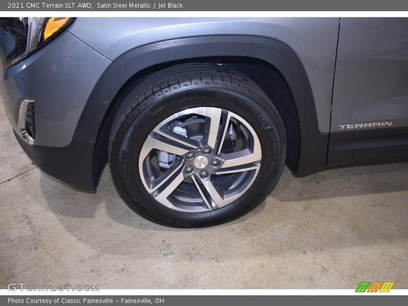 Satin Steel Metallic / Jet Black 2021 GMC Terrain SLT AWD