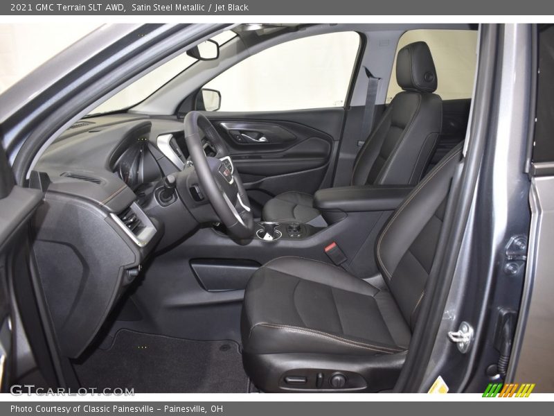 Satin Steel Metallic / Jet Black 2021 GMC Terrain SLT AWD