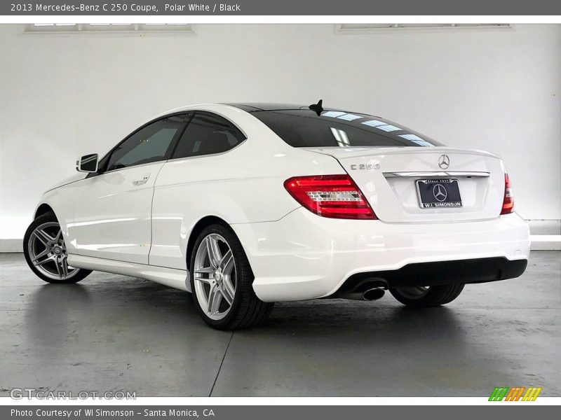 Polar White / Black 2013 Mercedes-Benz C 250 Coupe