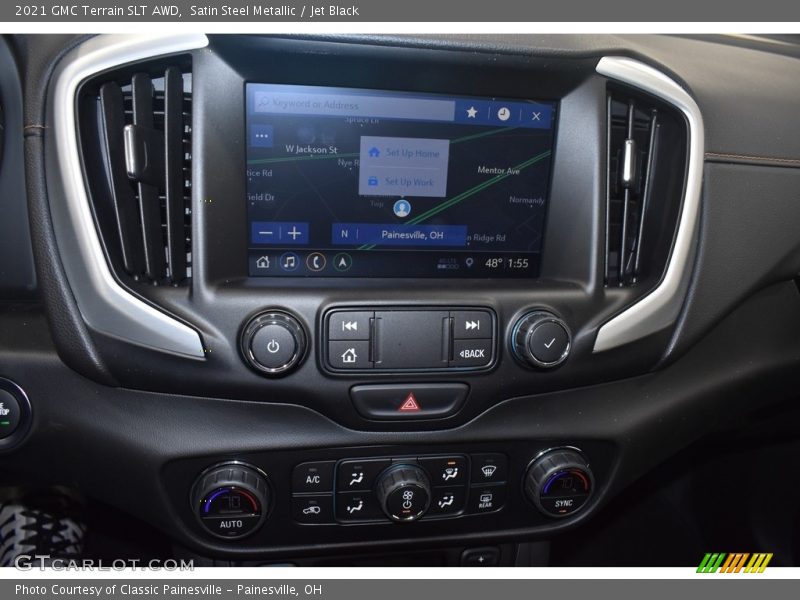 Satin Steel Metallic / Jet Black 2021 GMC Terrain SLT AWD