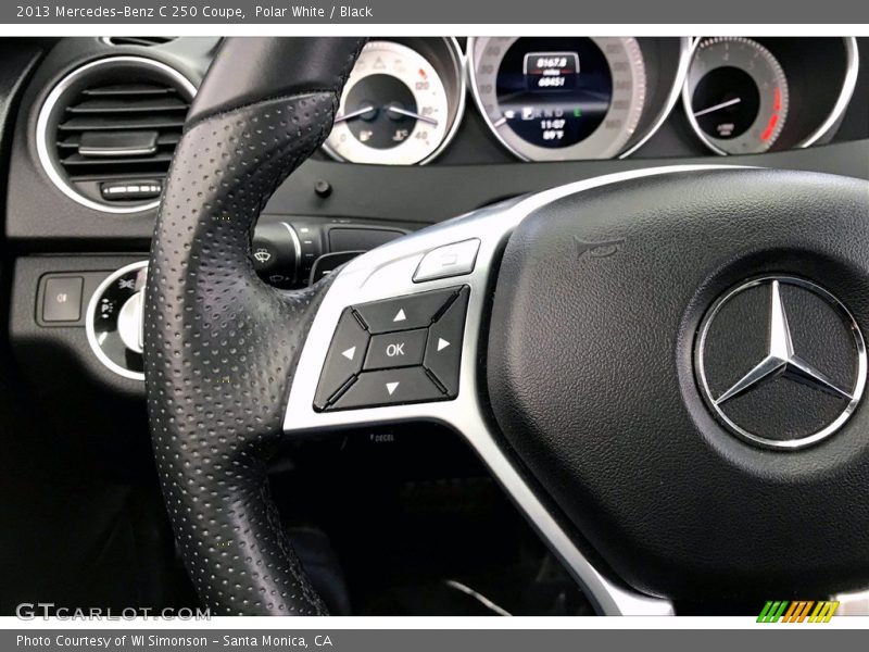 Polar White / Black 2013 Mercedes-Benz C 250 Coupe