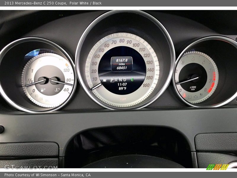 Polar White / Black 2013 Mercedes-Benz C 250 Coupe