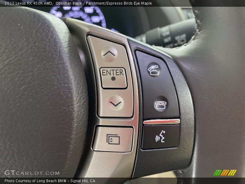 Obsidian Black / Parchment/Espresso Birds Eye Maple 2013 Lexus RX 450h AWD