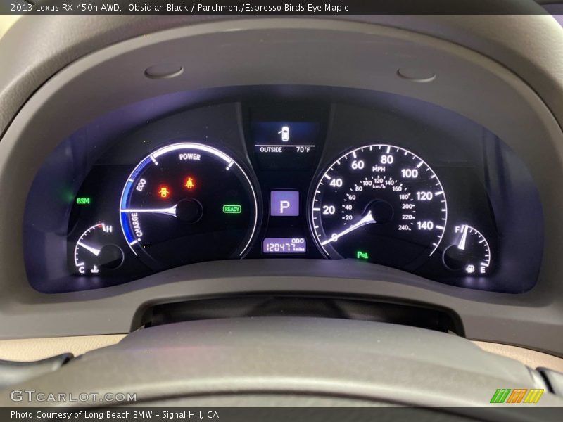 Obsidian Black / Parchment/Espresso Birds Eye Maple 2013 Lexus RX 450h AWD