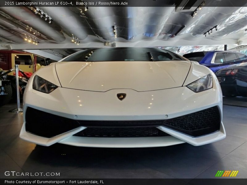 Bianco Isis / Rosso/Nero Ade 2015 Lamborghini Huracan LP 610-4