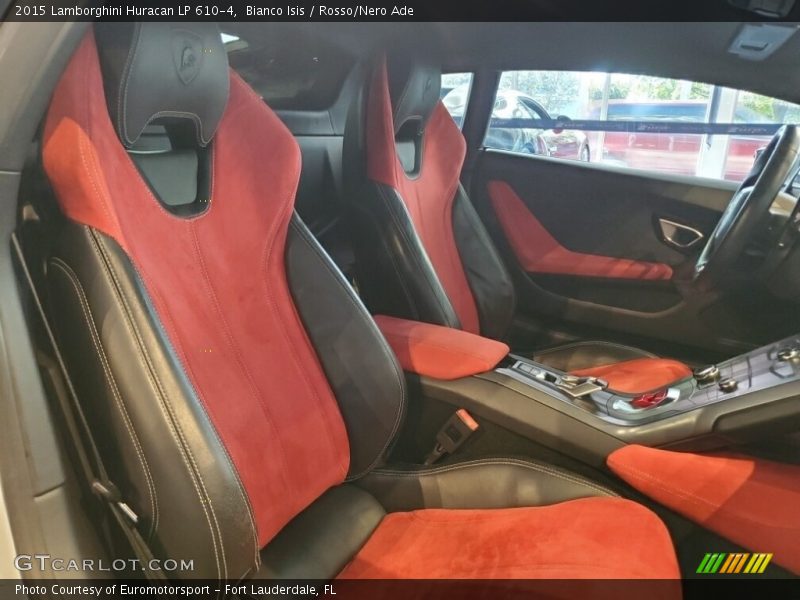 Bianco Isis / Rosso/Nero Ade 2015 Lamborghini Huracan LP 610-4