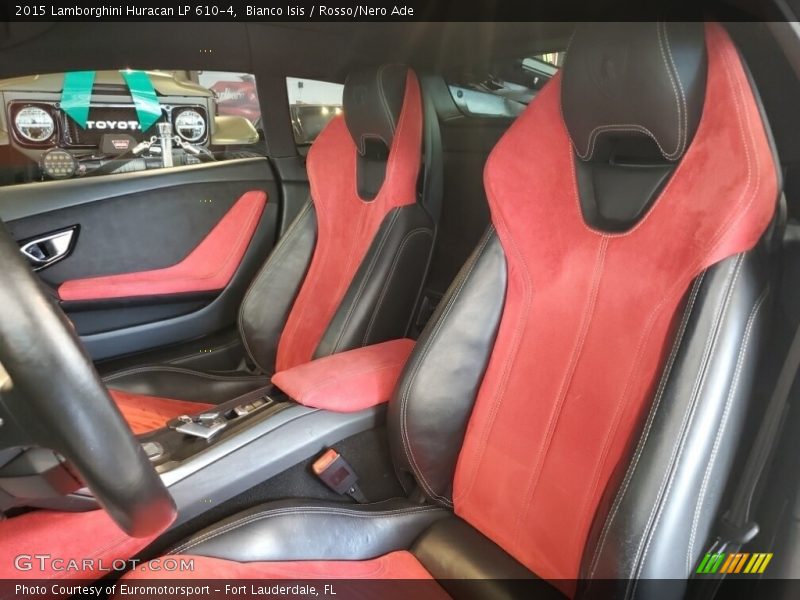 Bianco Isis / Rosso/Nero Ade 2015 Lamborghini Huracan LP 610-4