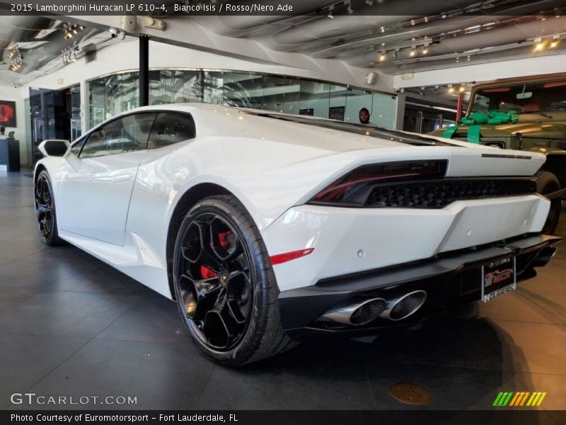 Bianco Isis / Rosso/Nero Ade 2015 Lamborghini Huracan LP 610-4