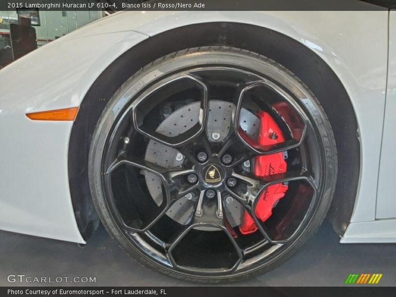 Bianco Isis / Rosso/Nero Ade 2015 Lamborghini Huracan LP 610-4
