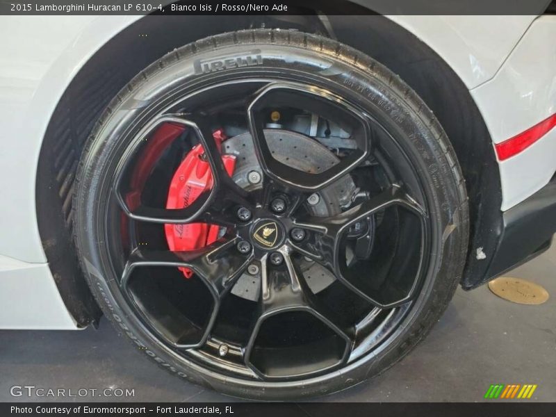 Bianco Isis / Rosso/Nero Ade 2015 Lamborghini Huracan LP 610-4