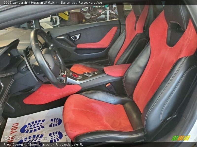 Bianco Isis / Rosso/Nero Ade 2015 Lamborghini Huracan LP 610-4