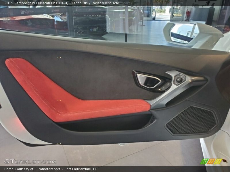 Bianco Isis / Rosso/Nero Ade 2015 Lamborghini Huracan LP 610-4