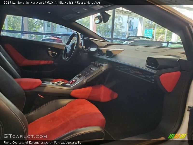 Bianco Isis / Rosso/Nero Ade 2015 Lamborghini Huracan LP 610-4
