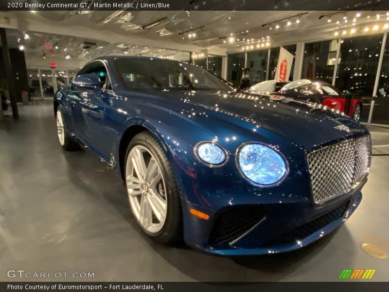 Marlin Metallic / Linen/Blue 2020 Bentley Continental GT
