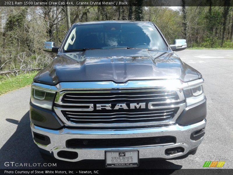 Granite Crystal Metallic / Black 2021 Ram 1500 Laramie Crew Cab 4x4