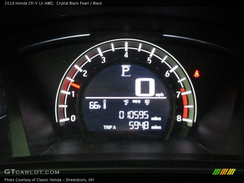 Crystal Black Pearl / Black 2019 Honda CR-V LX AWD