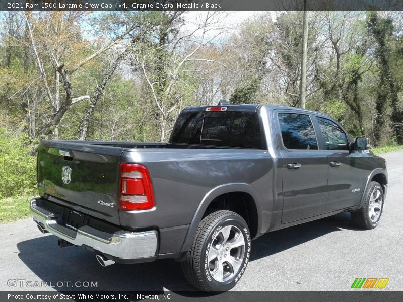 Granite Crystal Metallic / Black 2021 Ram 1500 Laramie Crew Cab 4x4