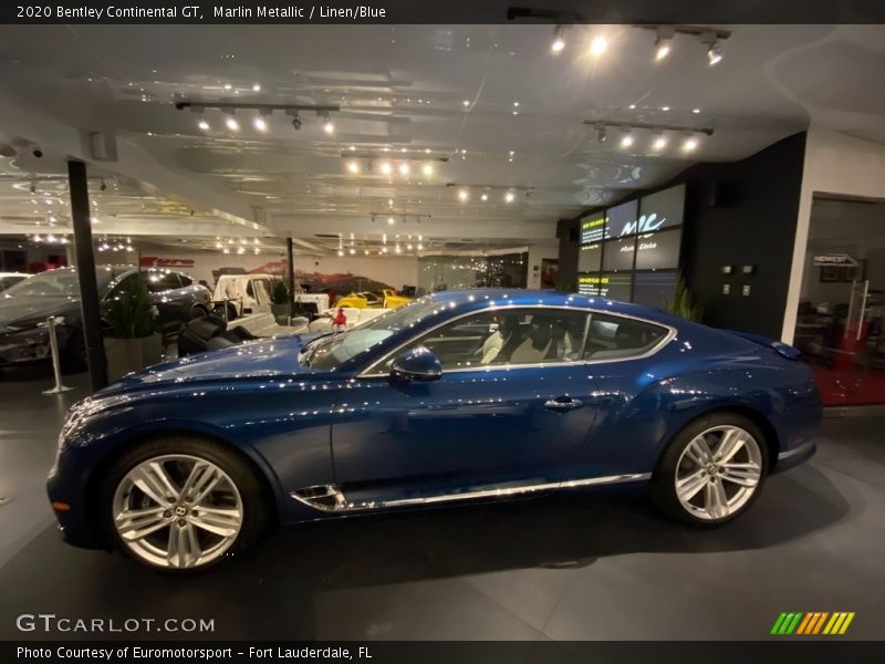 Marlin Metallic / Linen/Blue 2020 Bentley Continental GT
