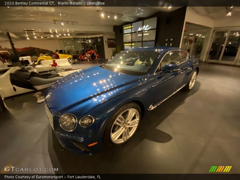 Marlin Metallic / Linen/Blue 2020 Bentley Continental GT