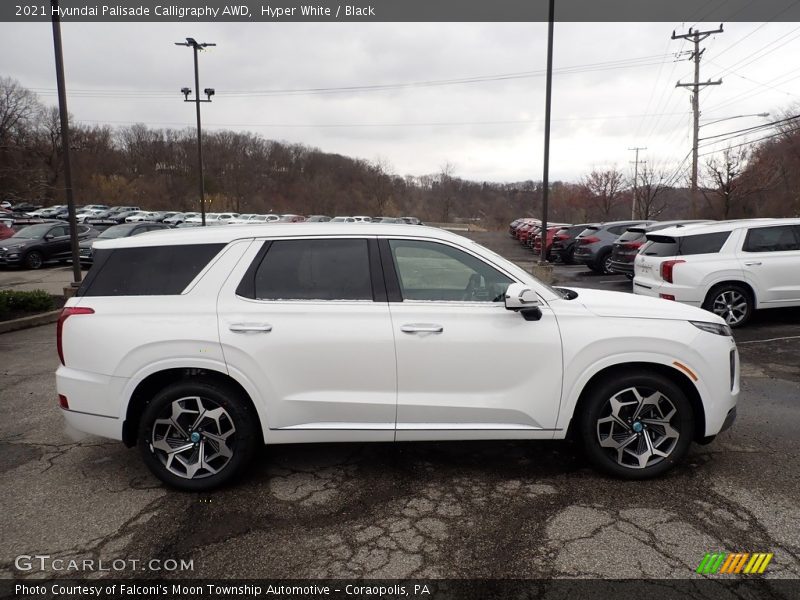 Hyper White / Black 2021 Hyundai Palisade Calligraphy AWD