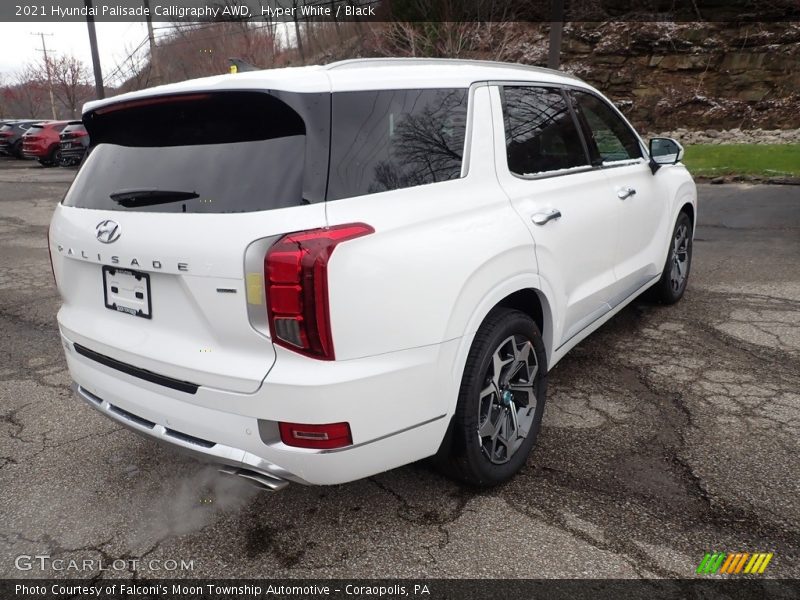 Hyper White / Black 2021 Hyundai Palisade Calligraphy AWD