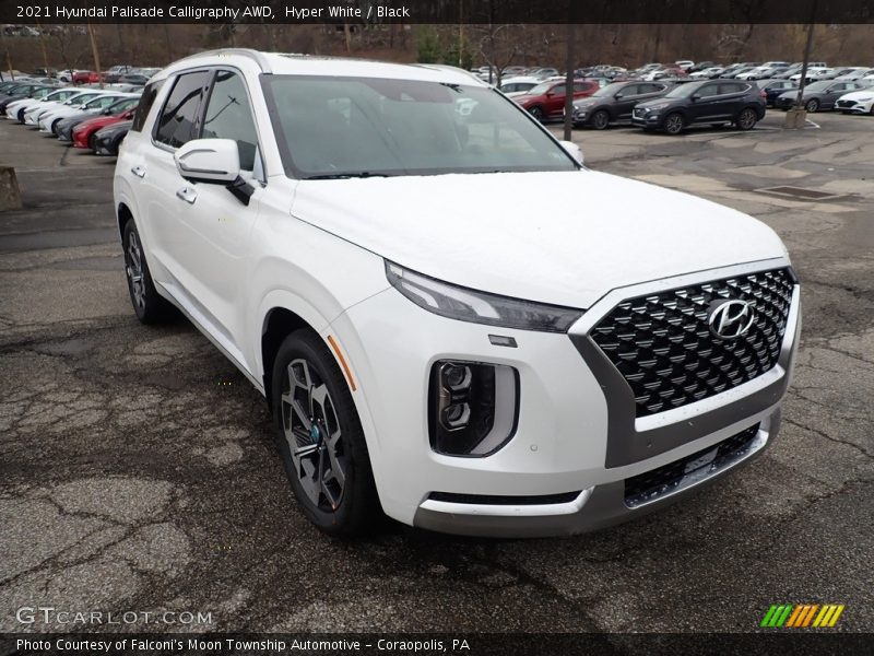 Hyper White / Black 2021 Hyundai Palisade Calligraphy AWD