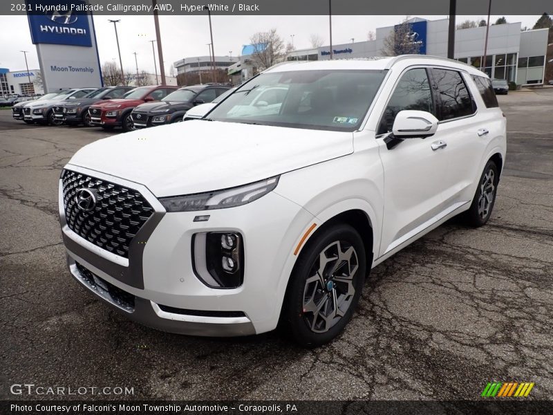 Hyper White / Black 2021 Hyundai Palisade Calligraphy AWD